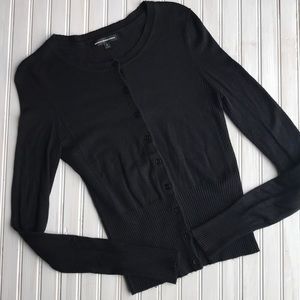 Express Black Button Up Cardigan